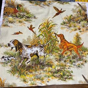 Fabric Panel Piece - Hunting Spaniels- 23 x 22”